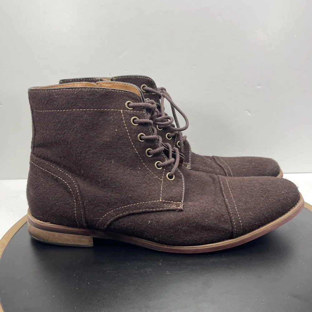 Giorgio Brutini Ankle Boots Men Size 11 Cap Toe Brown Casual Heritage